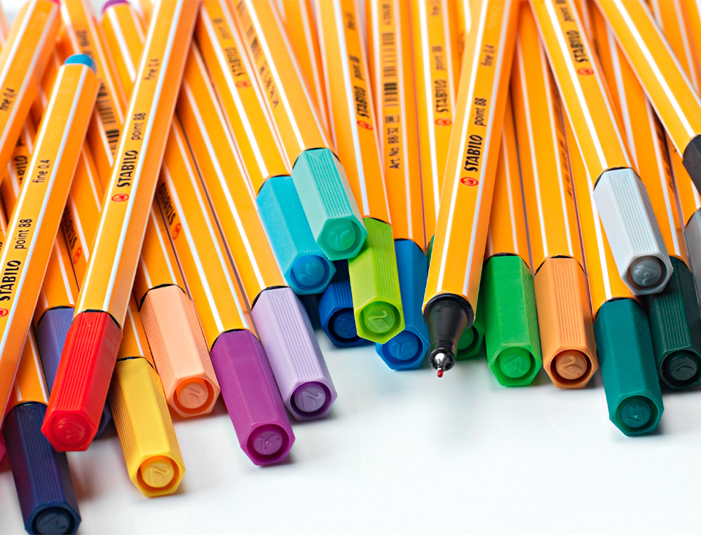 ROTULADOR STABILO PUNTA DE FIBRA POINT 88 ESTUCHE DE 25 UNIDADES COLORES SURTIDOS